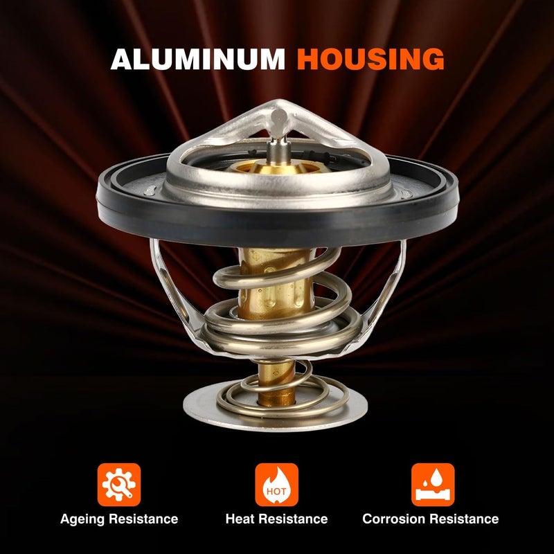 Techie Engine Thermostat 52028898AE Compatible with 2003-2018 Ram 1500 2500 3500,Dodge Challenger Charger Durango Magnum 5.7L 6.1L 6.2L 6.4L Jeep Commander Grand Cherokee 5.7L 6.1L 6.4L - Image 5